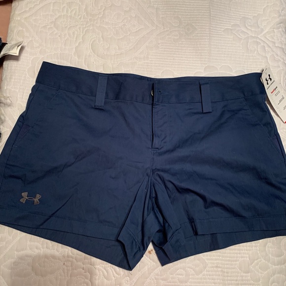 womens navy golf shorts